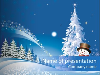 Wallpaper Greeting Eve PowerPoint Template