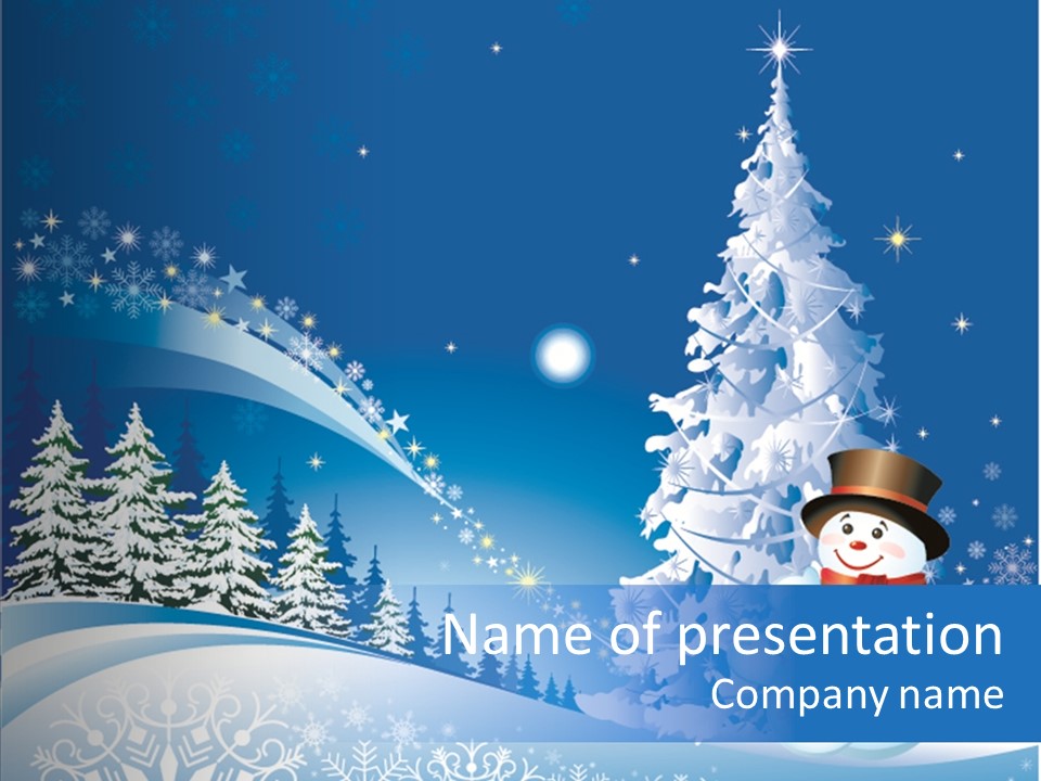 Wallpaper Greeting Eve PowerPoint Template