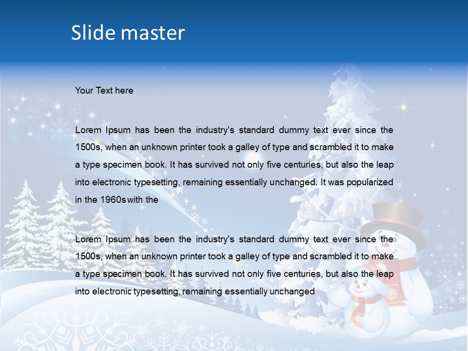 Wallpaper Greeting Eve PowerPoint Template