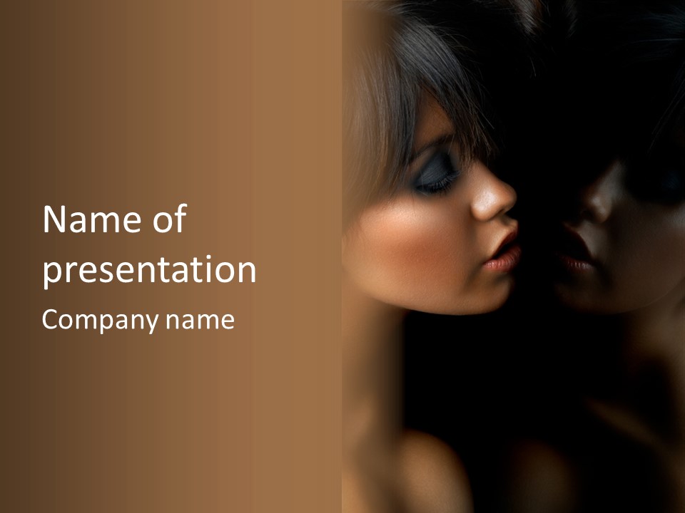 Glamour Fashion Female PowerPoint Template