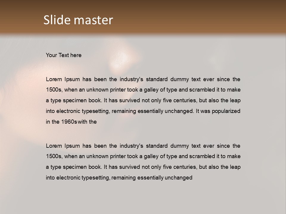 Glamour Fashion Female PowerPoint Template