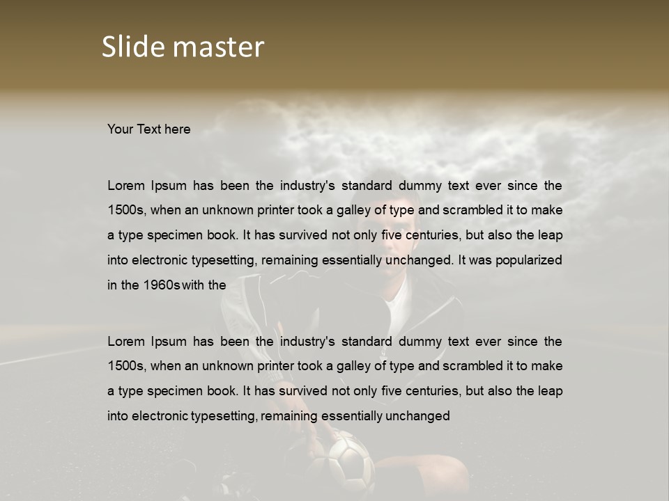 Portrait Beauty Storm PowerPoint Template