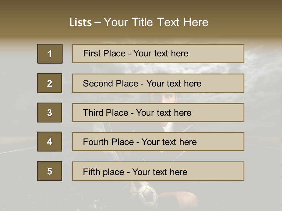Portrait Beauty Storm PowerPoint Template