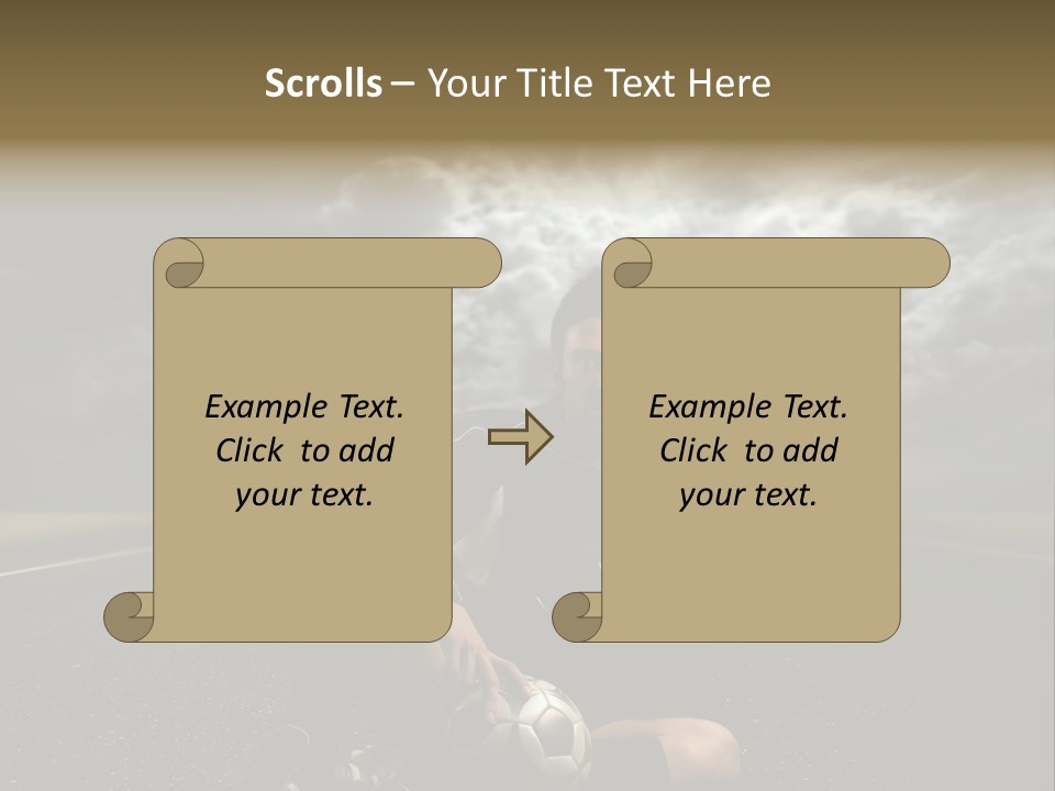 Portrait Beauty Storm PowerPoint Template
