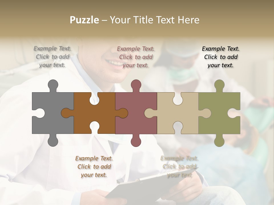 Workplace Woman Happy PowerPoint Template