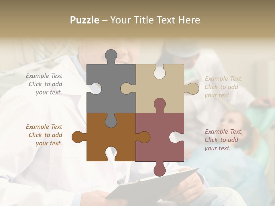 Workplace Woman Happy PowerPoint Template