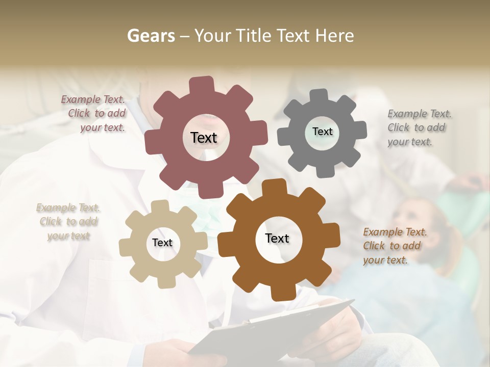 Workplace Woman Happy PowerPoint Template