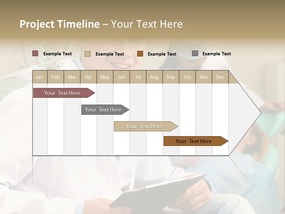 Workplace Woman Happy PowerPoint Template