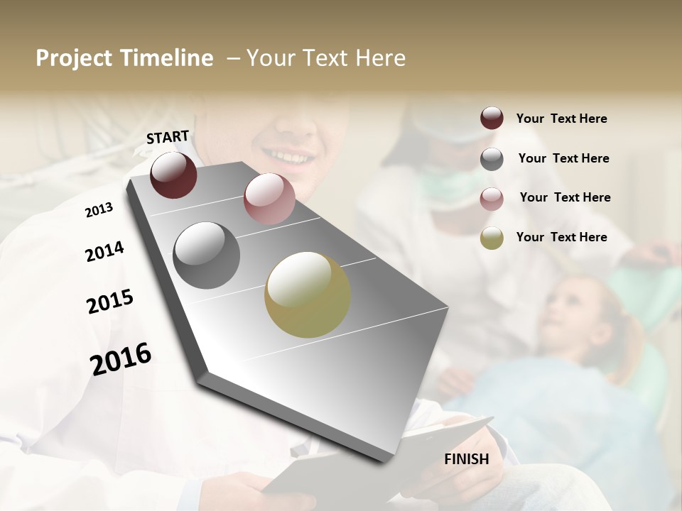 Workplace Woman Happy PowerPoint Template