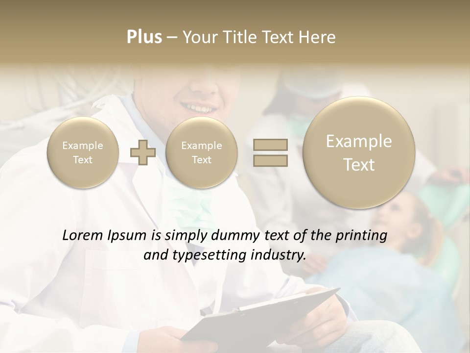 Workplace Woman Happy PowerPoint Template