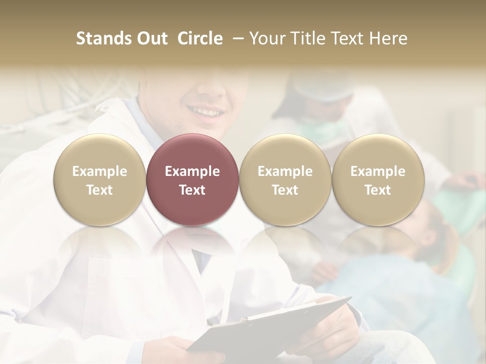 Workplace Woman Happy PowerPoint Template