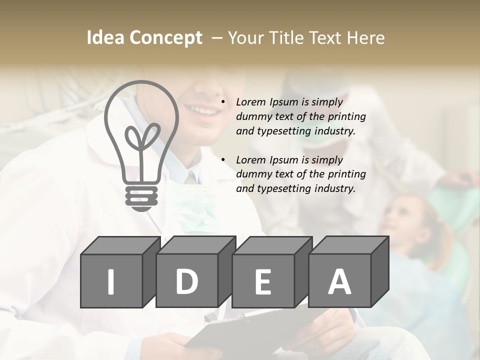 Workplace Woman Happy PowerPoint Template