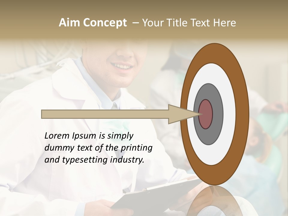 Workplace Woman Happy PowerPoint Template