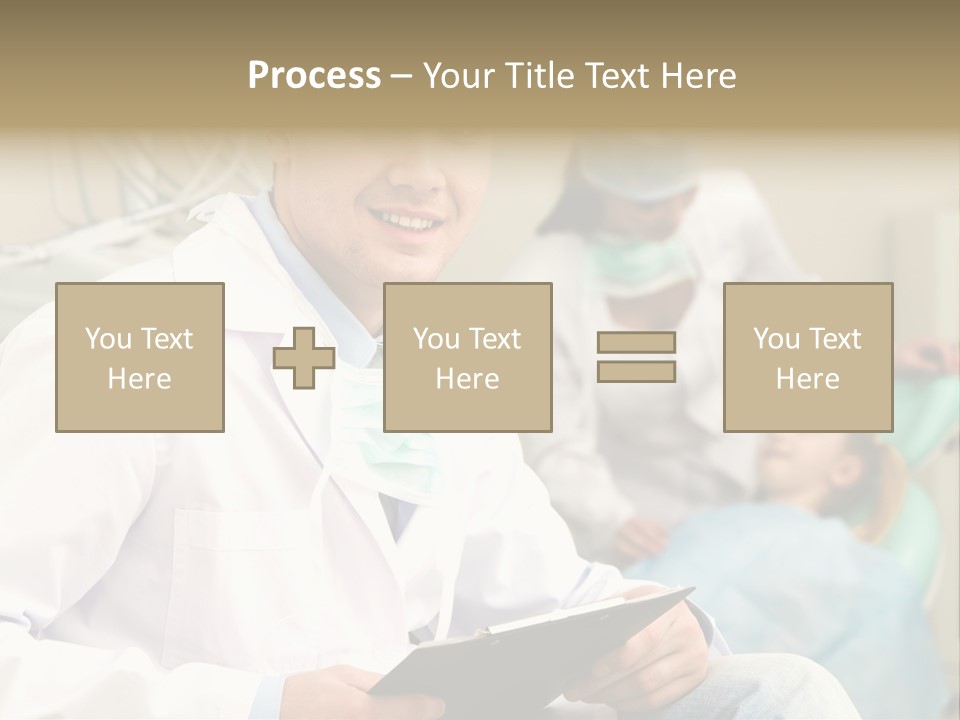 Workplace Woman Happy PowerPoint Template
