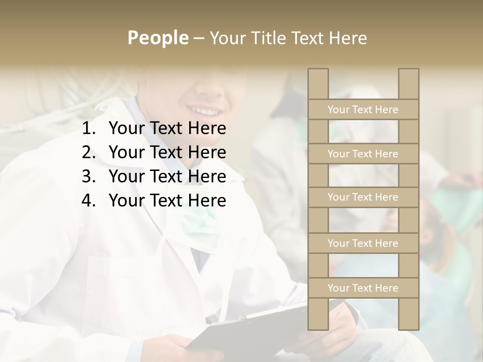 Workplace Woman Happy PowerPoint Template