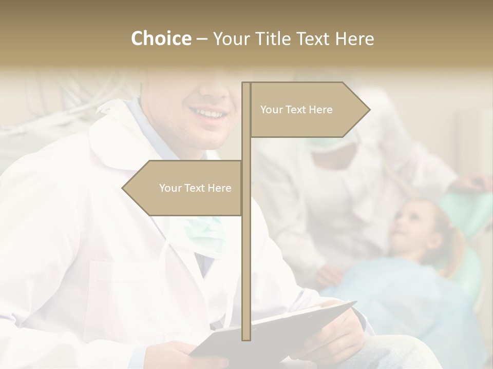 Workplace Woman Happy PowerPoint Template