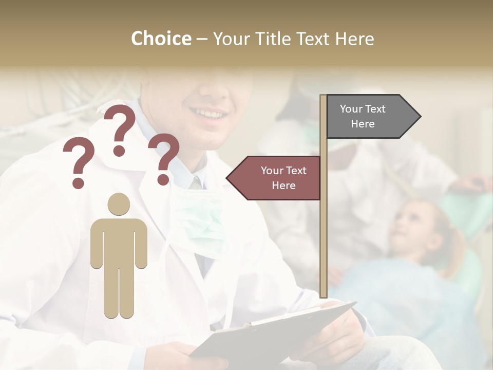 Workplace Woman Happy PowerPoint Template