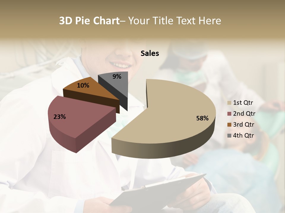 Workplace Woman Happy PowerPoint Template
