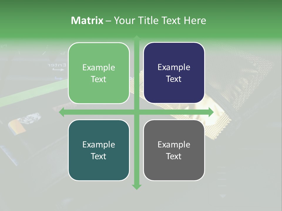 A Wallet Sitting On Top Of A Laptop Computer PowerPoint Template