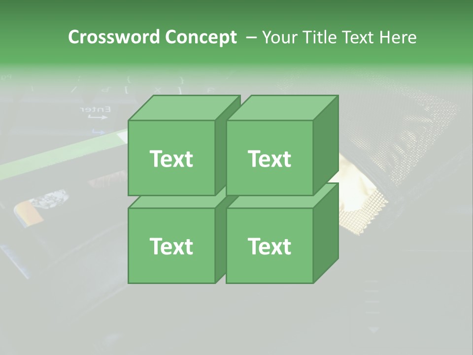 A Wallet Sitting On Top Of A Laptop Computer PowerPoint Template