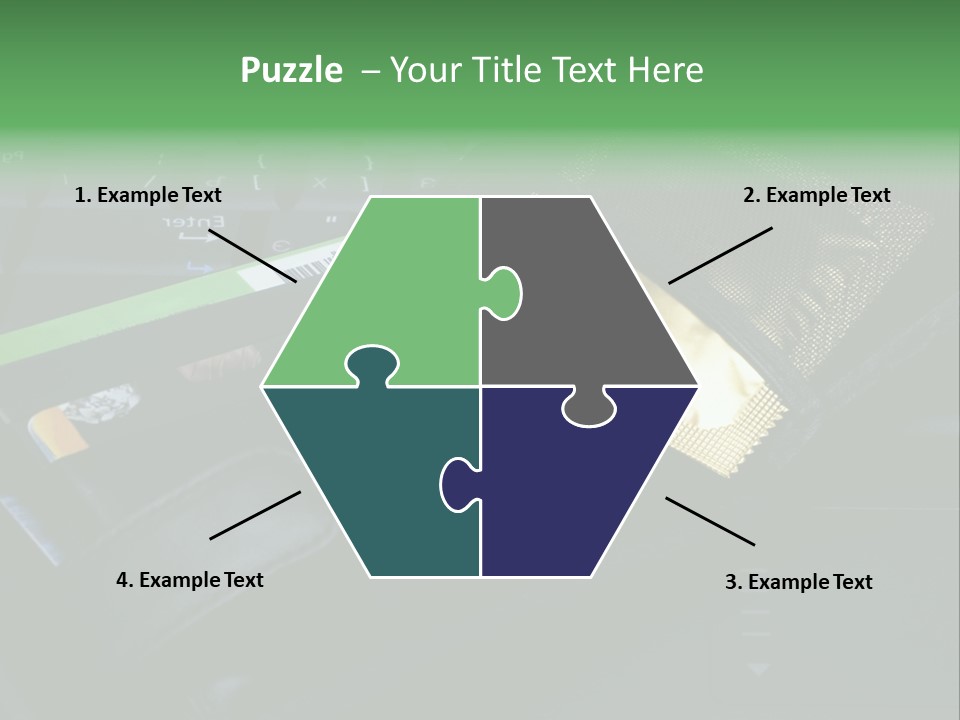 A Wallet Sitting On Top Of A Laptop Computer PowerPoint Template