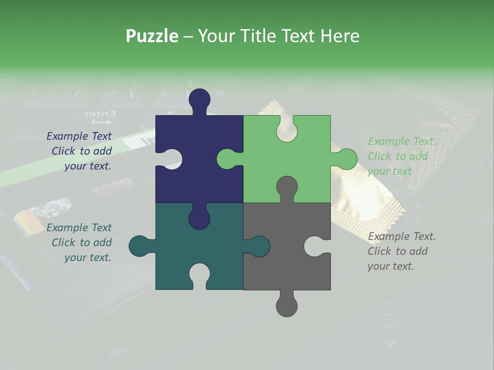 A Wallet Sitting On Top Of A Laptop Computer PowerPoint Template