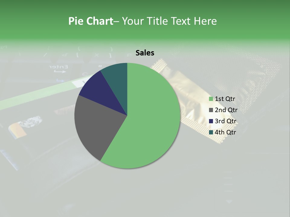 A Wallet Sitting On Top Of A Laptop Computer PowerPoint Template