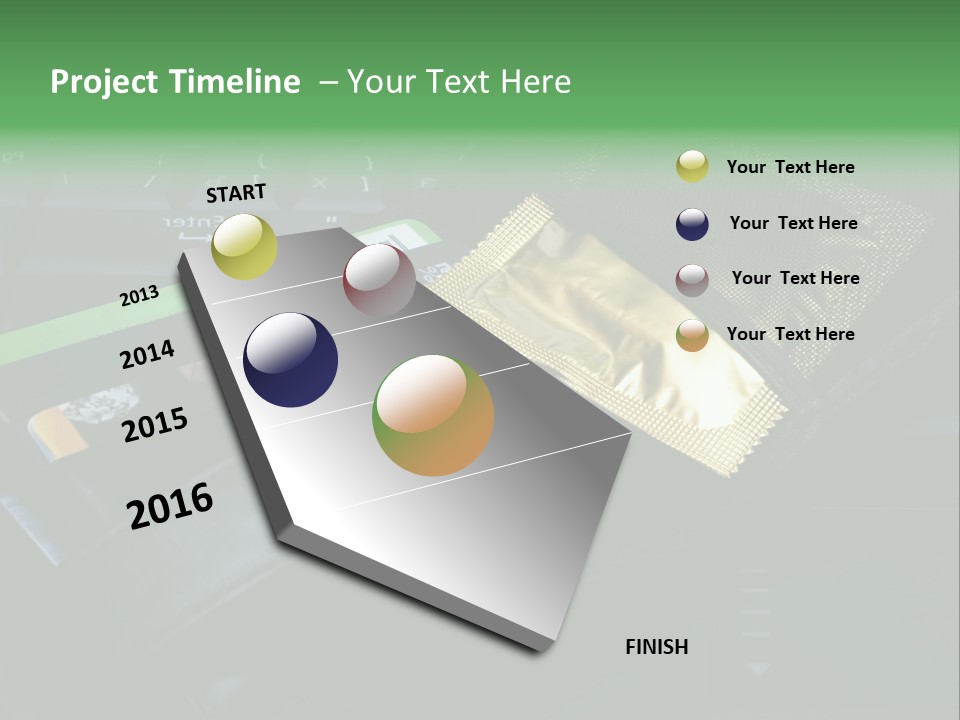 A Wallet Sitting On Top Of A Laptop Computer PowerPoint Template