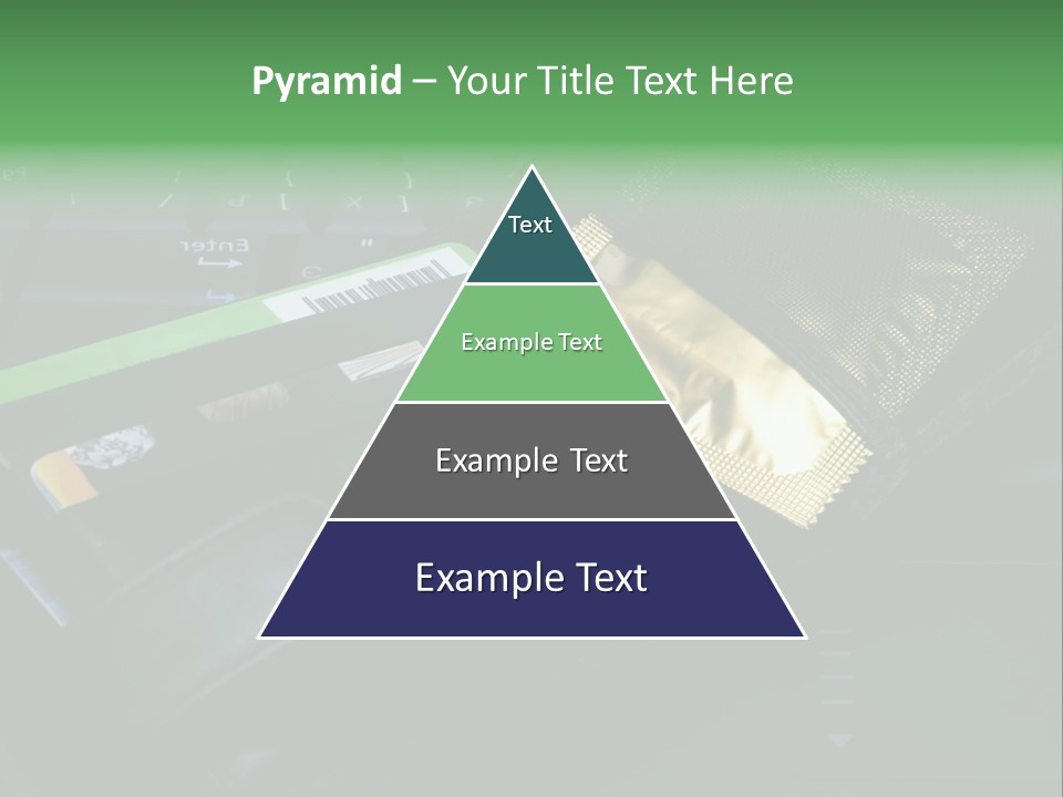 A Wallet Sitting On Top Of A Laptop Computer PowerPoint Template