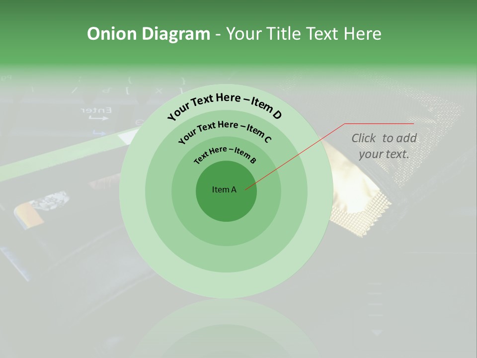 A Wallet Sitting On Top Of A Laptop Computer PowerPoint Template