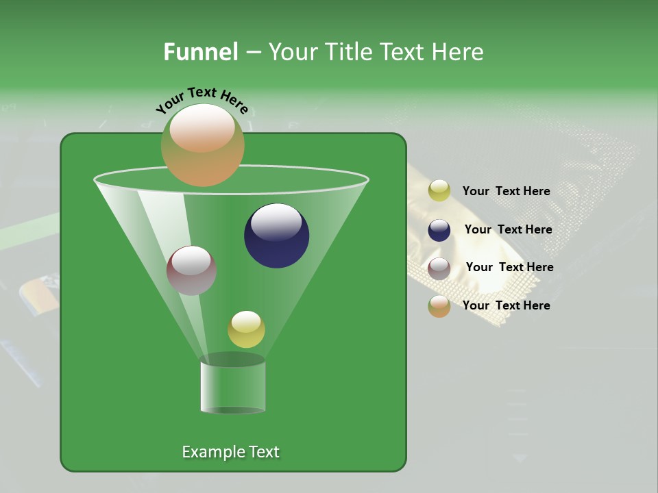 A Wallet Sitting On Top Of A Laptop Computer PowerPoint Template