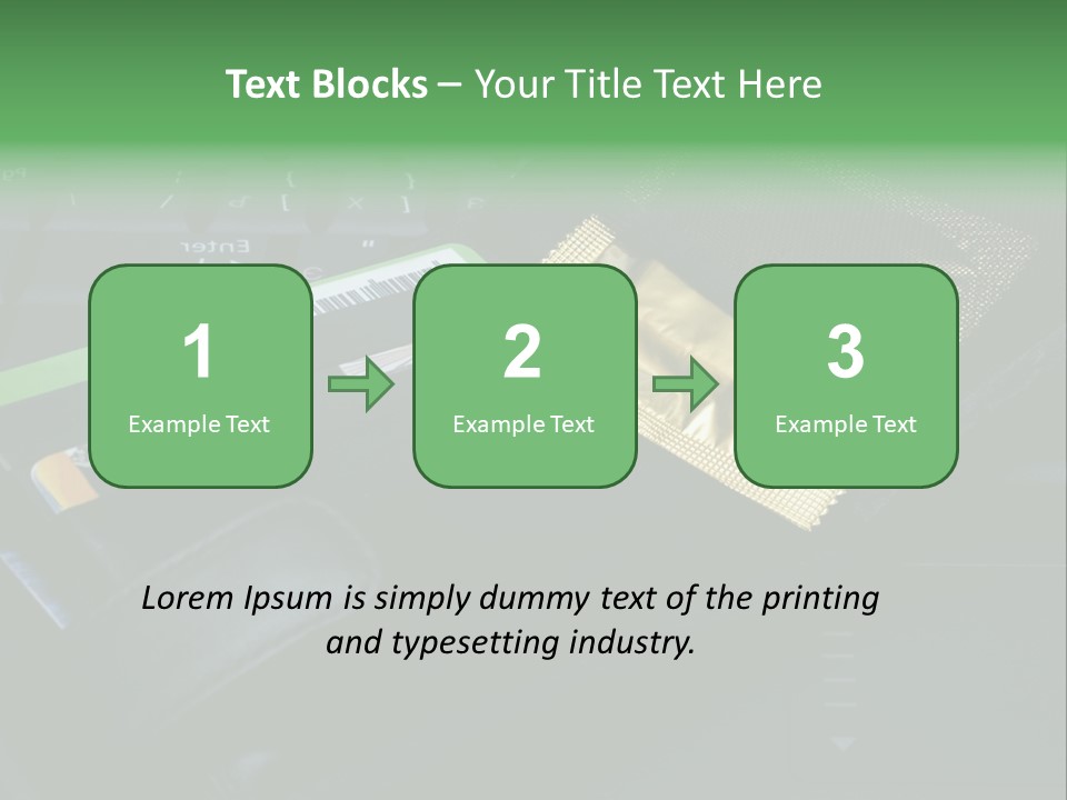 A Wallet Sitting On Top Of A Laptop Computer PowerPoint Template