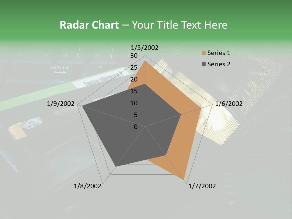 A Wallet Sitting On Top Of A Laptop Computer PowerPoint Template