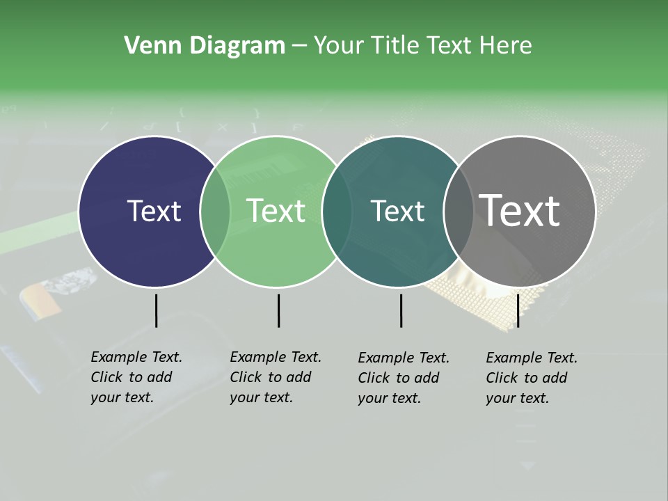 A Wallet Sitting On Top Of A Laptop Computer PowerPoint Template