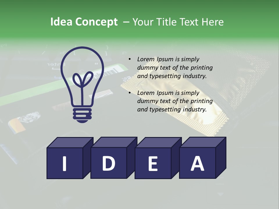 A Wallet Sitting On Top Of A Laptop Computer PowerPoint Template