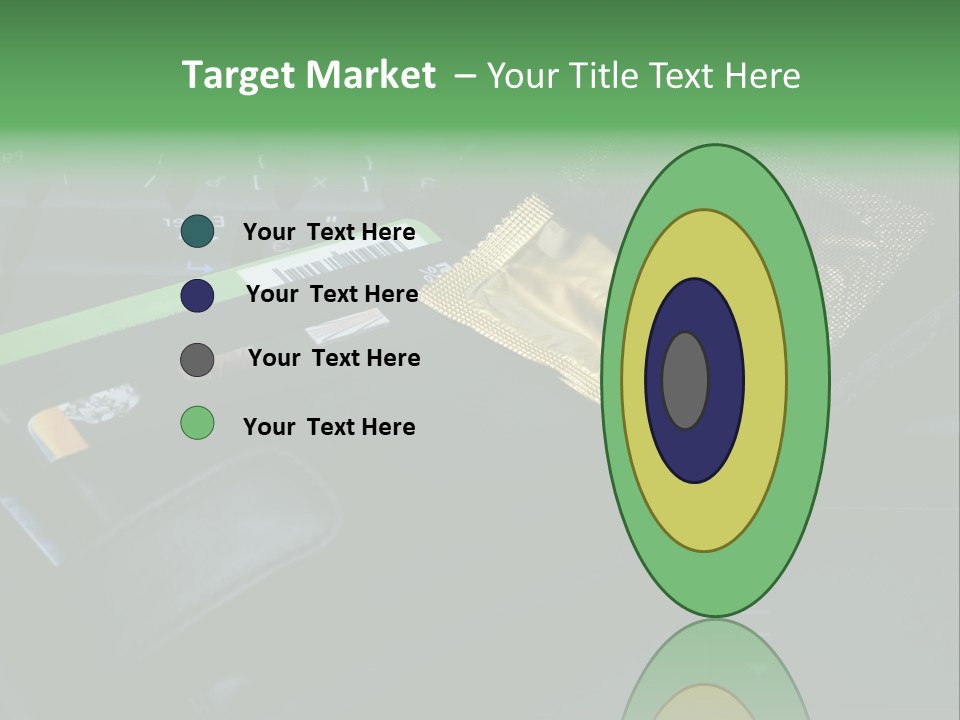 A Wallet Sitting On Top Of A Laptop Computer PowerPoint Template