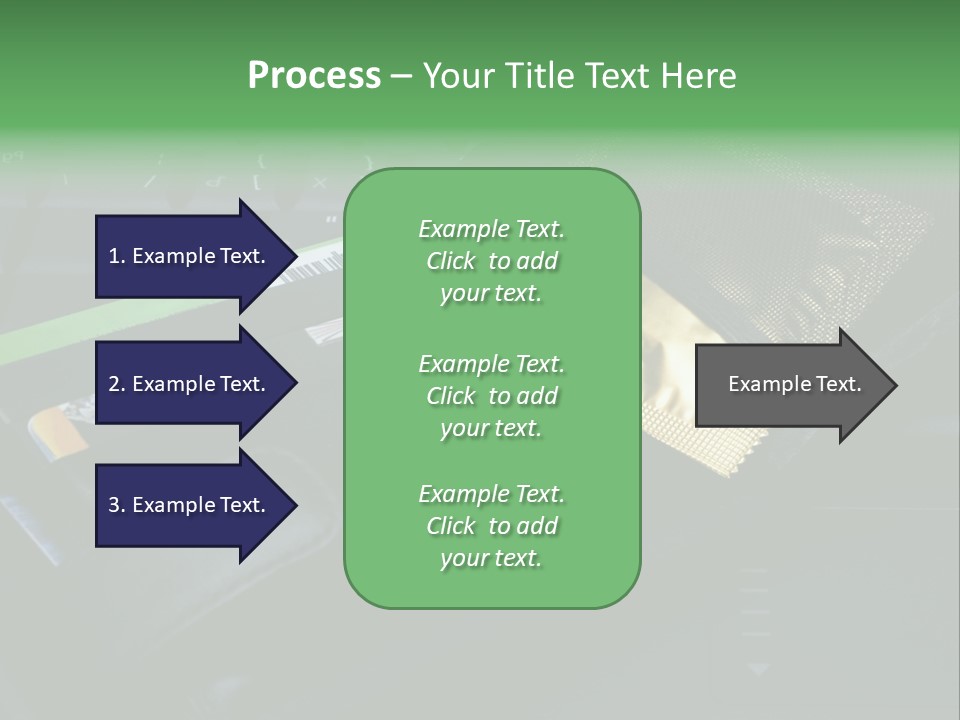 A Wallet Sitting On Top Of A Laptop Computer PowerPoint Template