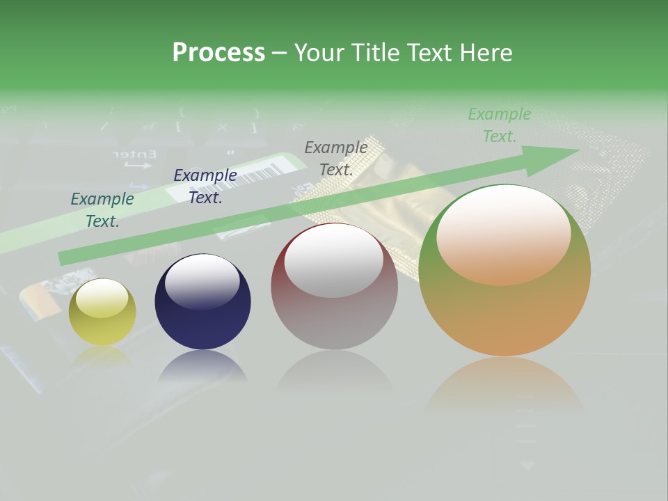 A Wallet Sitting On Top Of A Laptop Computer PowerPoint Template