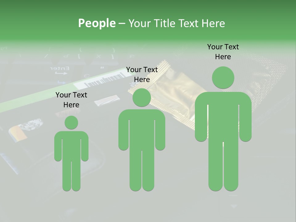 A Wallet Sitting On Top Of A Laptop Computer PowerPoint Template