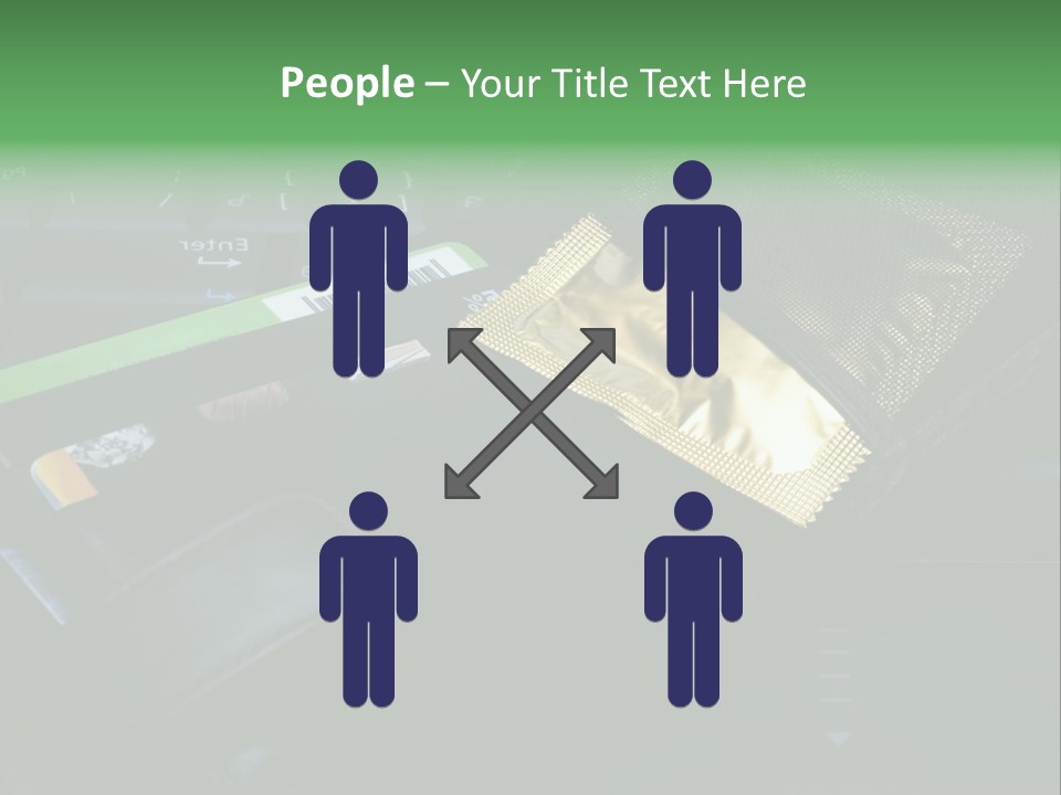 A Wallet Sitting On Top Of A Laptop Computer PowerPoint Template