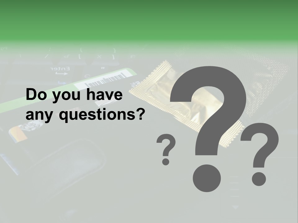 A Wallet Sitting On Top Of A Laptop Computer PowerPoint Template