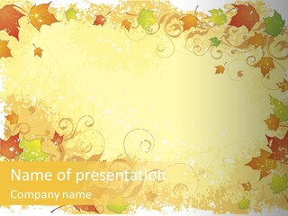 Ornament Falling Vector PowerPoint Template