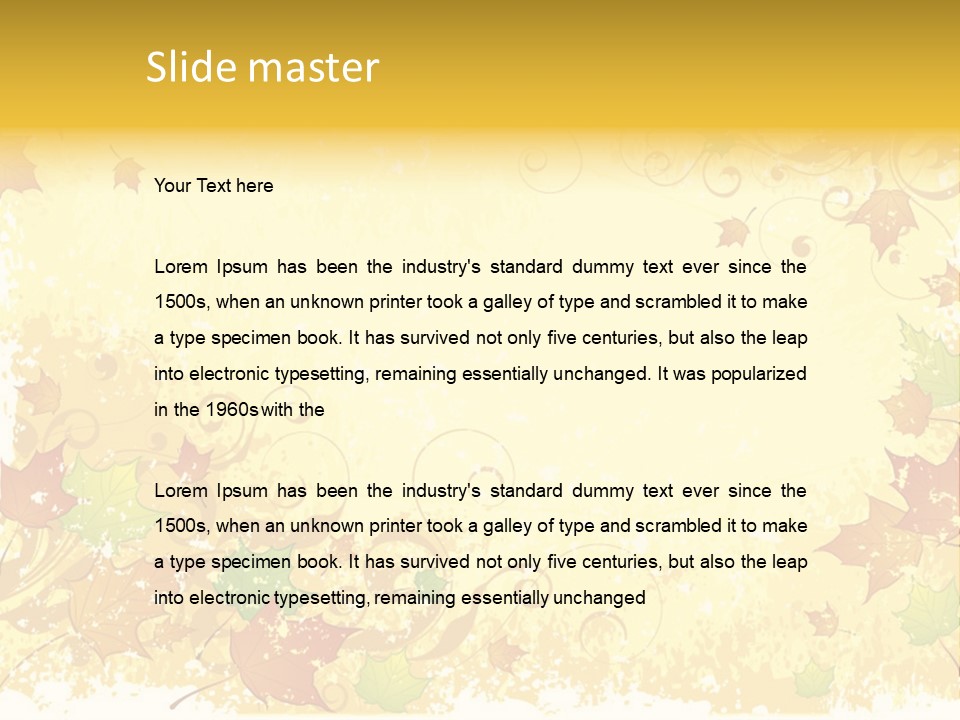 Ornament Falling Vector PowerPoint Template