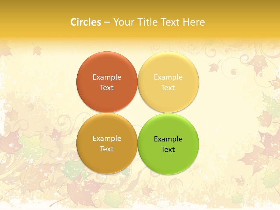 Ornament Falling Vector PowerPoint Template