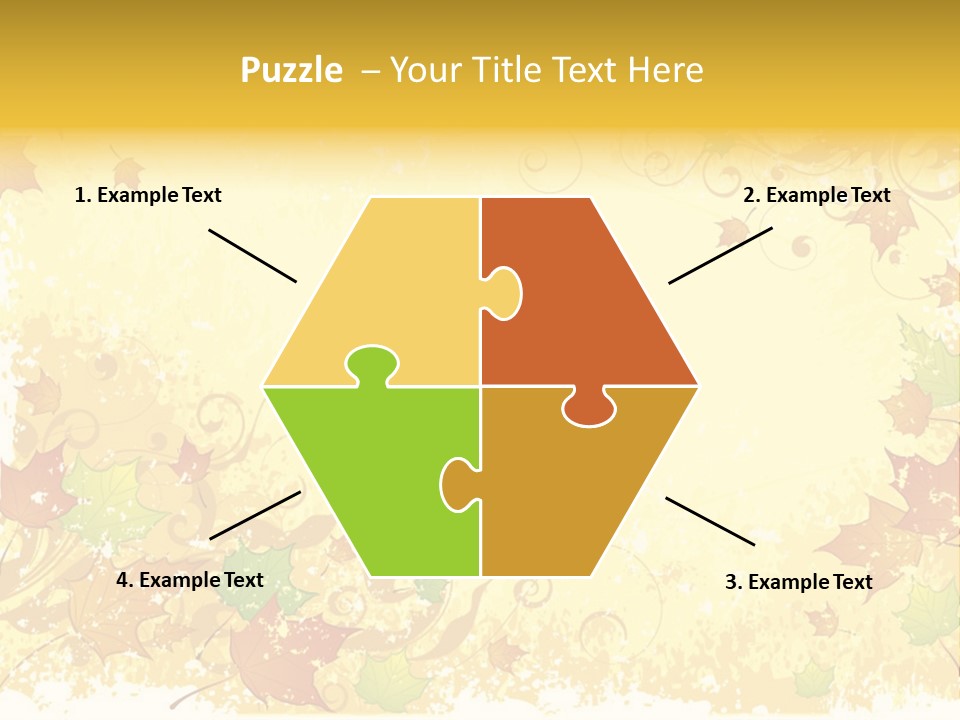 Ornament Falling Vector PowerPoint Template