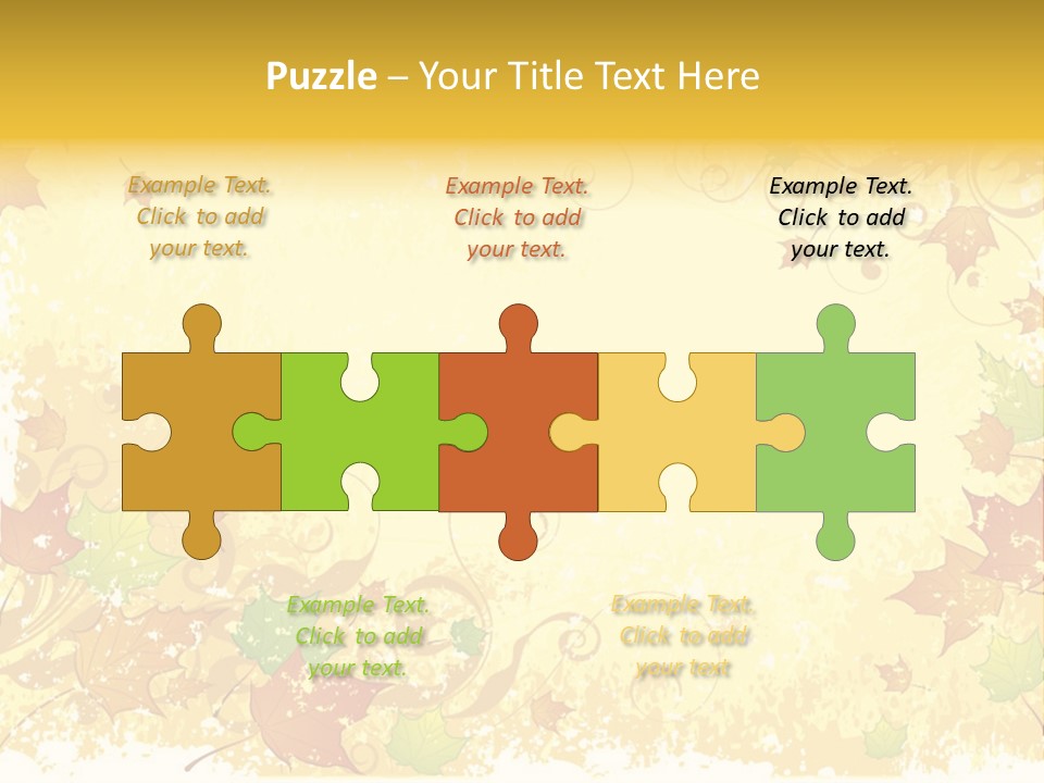 Ornament Falling Vector PowerPoint Template