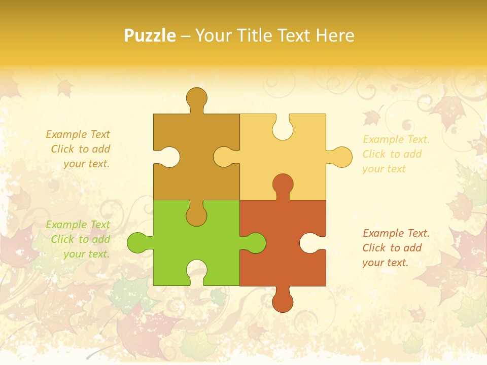 Ornament Falling Vector PowerPoint Template