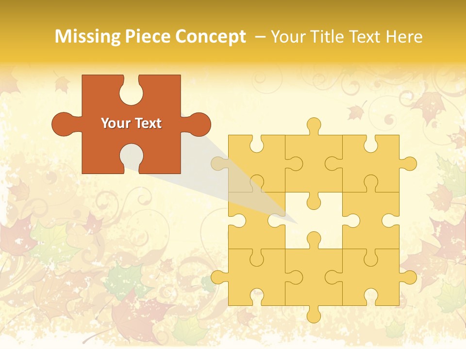 Ornament Falling Vector PowerPoint Template