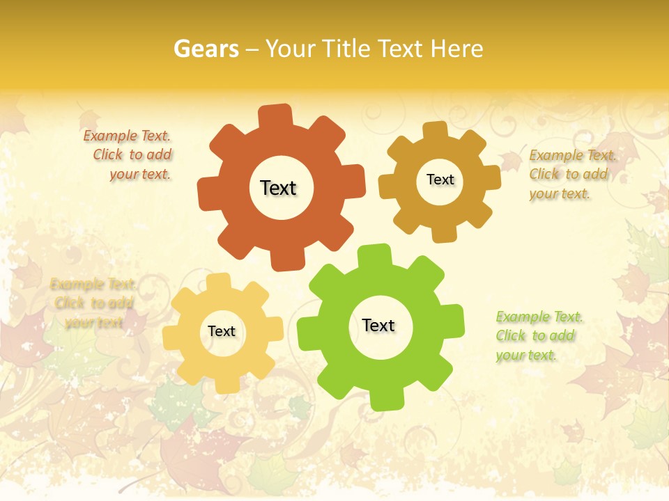 Ornament Falling Vector PowerPoint Template