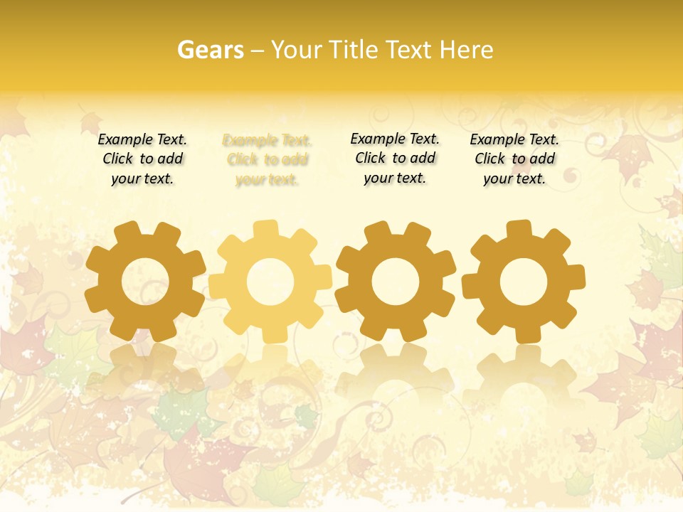 Ornament Falling Vector PowerPoint Template